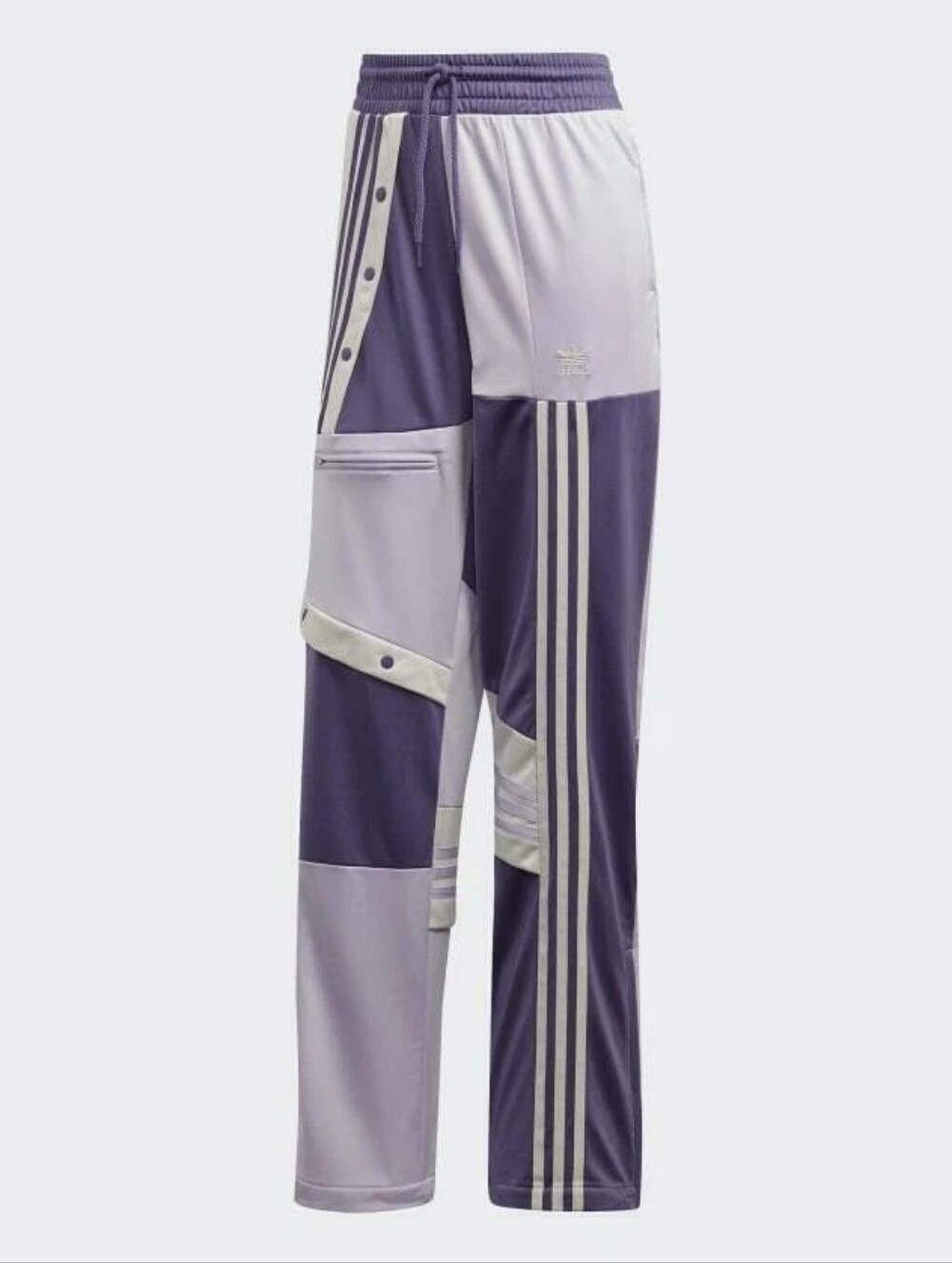 Adidas Lilac & Deep Purple Patchwork Maxi Track Pants